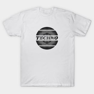 Black and white Techno T-Shirt